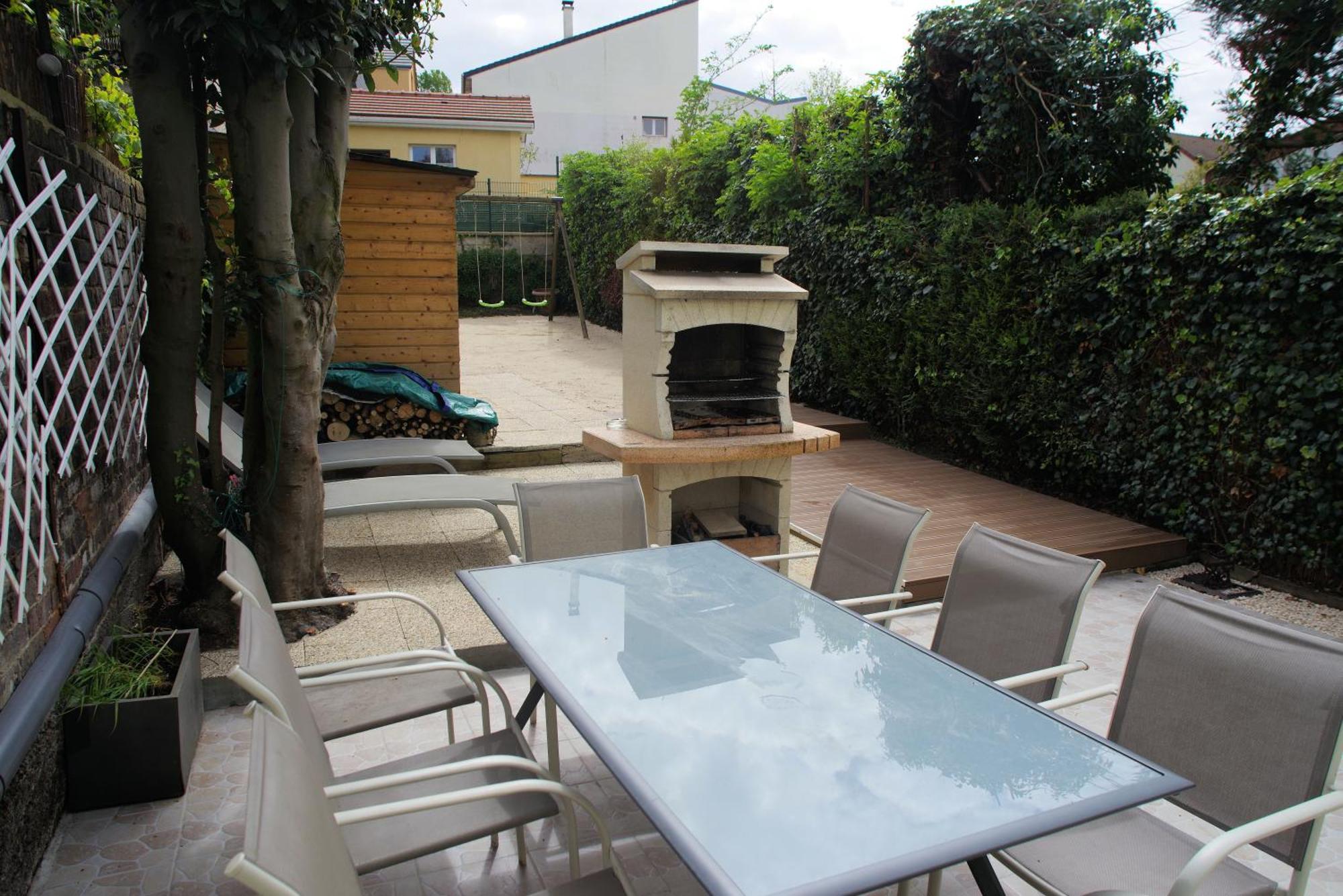 Maison De Charme Avec Jardin A 10Mn De Paris Nanterre Bagian luar foto
